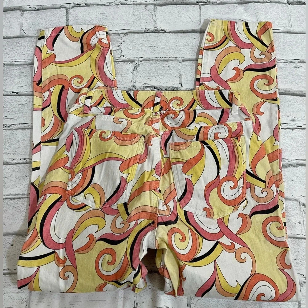 Boston Proper abstract swirl ankle pants 2 - Picture 5 of 8